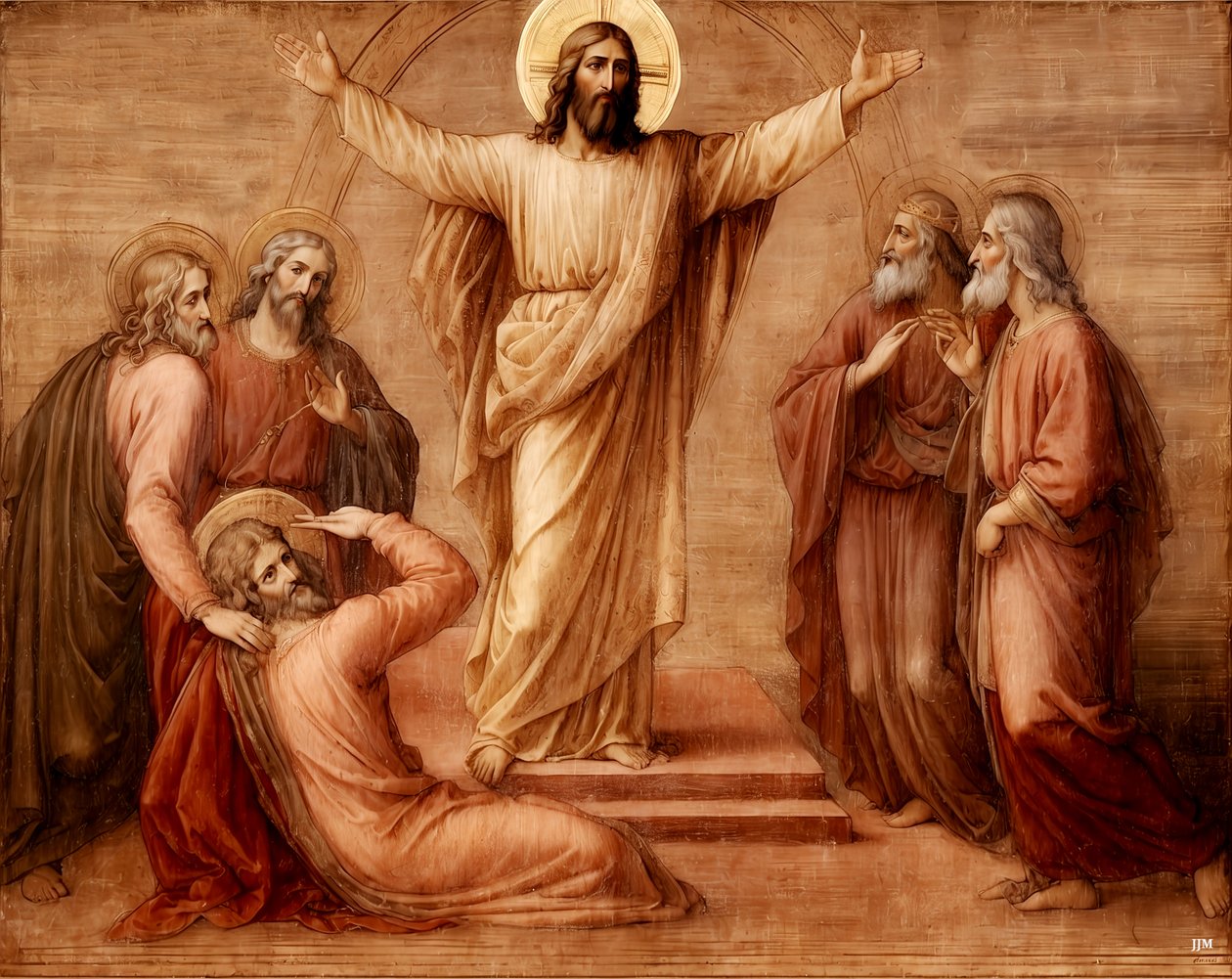 Jesus_Transfiguration_01 بواسطة جوزيف جوهان مايكل