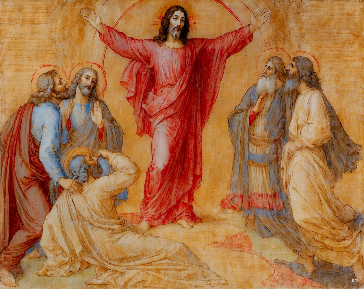 Jesus_Transfiguration_02 بواسطة جوزيف جوهان مايكل