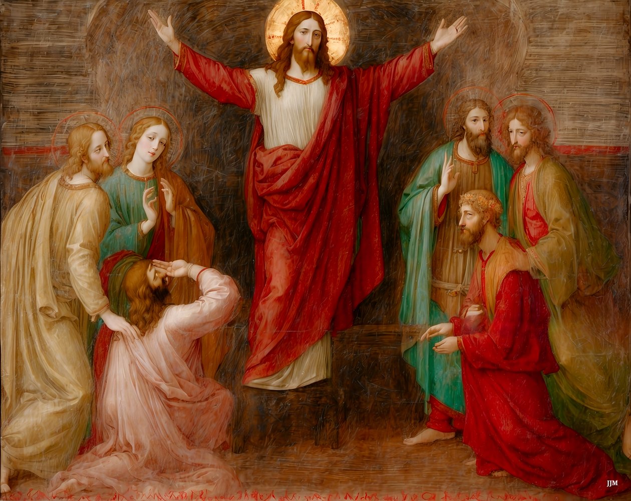 Jesus_Transfiguration_03 بواسطة جوزيف جوهان مايكل