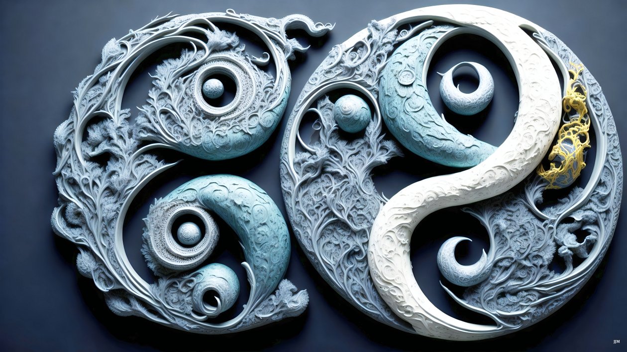 مفهوم فنغ شوي المغطى بـ YIN و YANG _02 بواسطة جوزيف جوهان مايكل