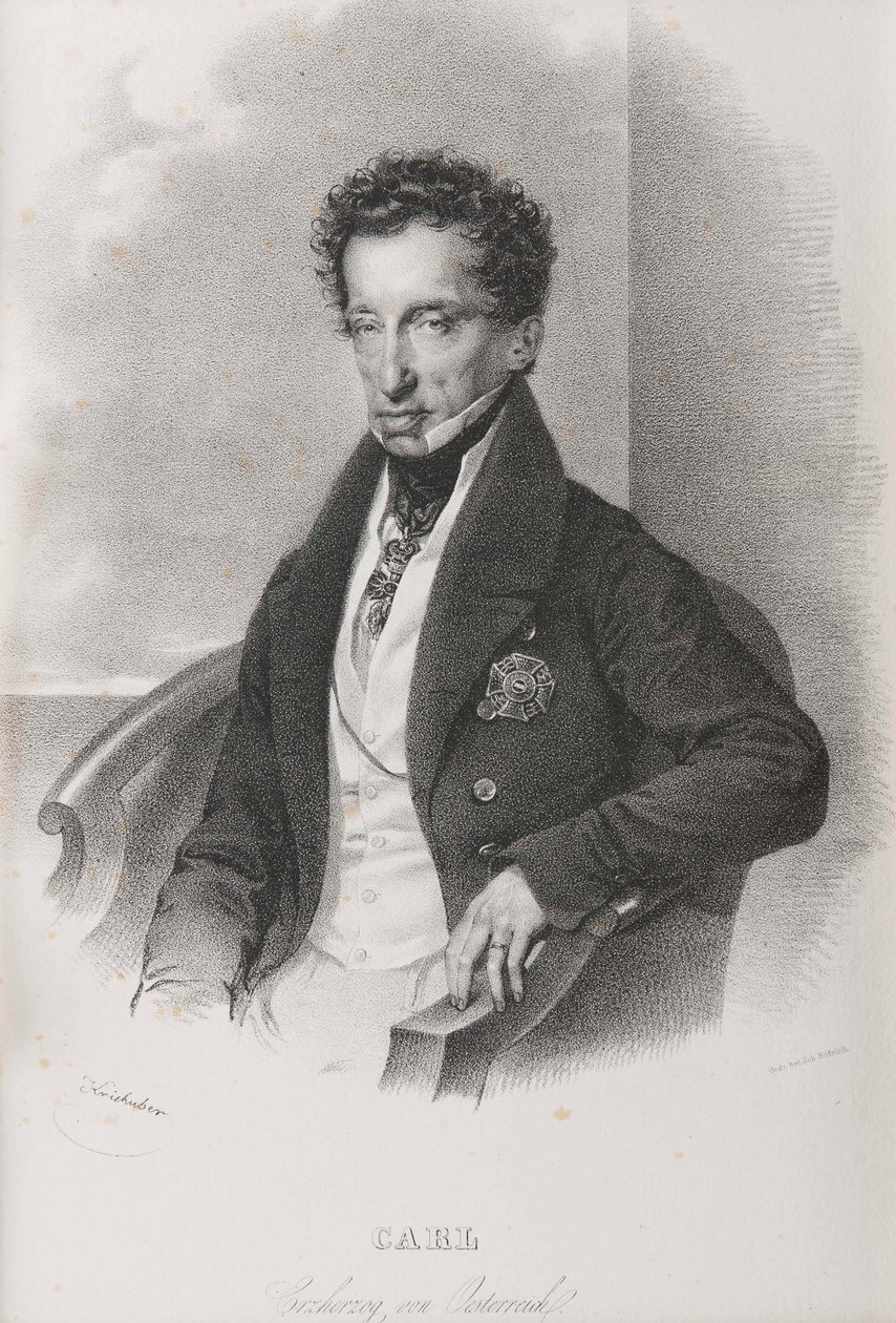 الأرشيدوق تشارلز النمسا 1771-1847 ، دوق تيشين. بواسطة جوزيف كرييهوبر