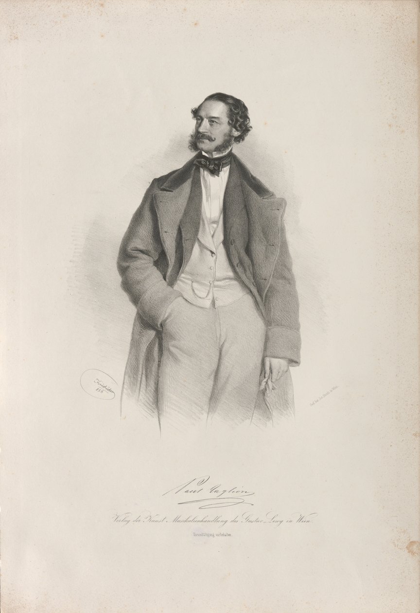 صورة للراقص ومصمم الرقص وأستاذ الباليه بول تاغليوني 1808-1884 ، 1856. بواسطة جوزيف كرييهوبر