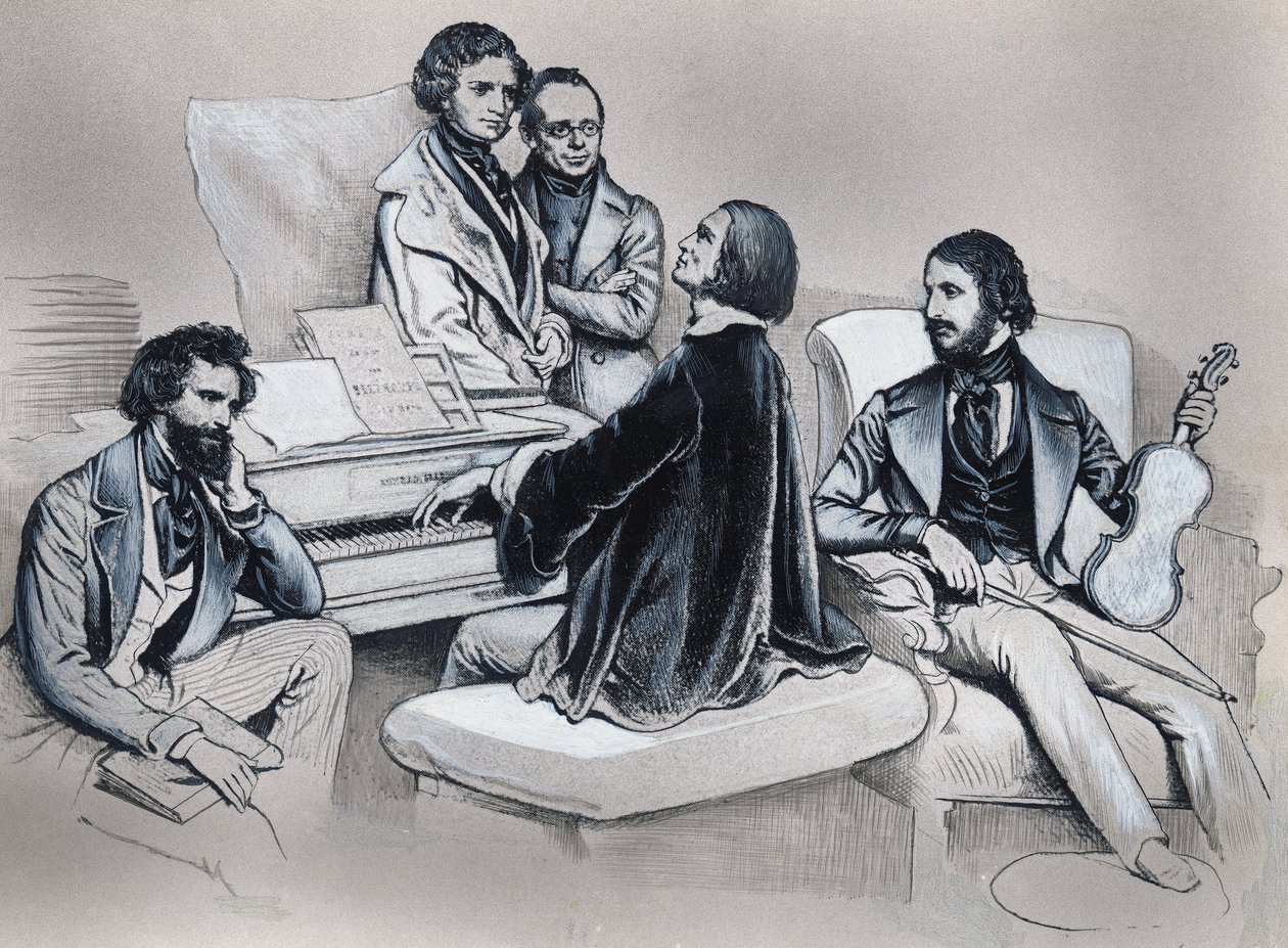 الرسم بعد الطباعة الحجرية لجوزيف كريهوبر (1800-1876) بواسطة جوزيف نيكولاوس كرييهوبر