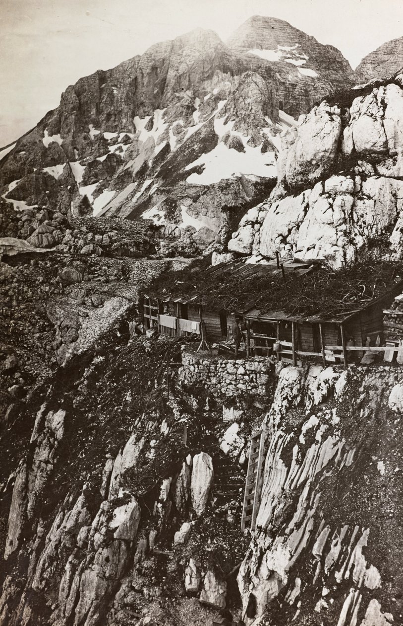 ألبوم "Meine weltkriegs - Erinnerungen South-West Front (Carinthia، Italien، South Tyrol) (حربي العالمية - ذكريات عن الجبهة الجنوبية الغربية في كارينثيا ، إيطاليا ، ترينتينو ألتو أديجي) 31/03/1915 - 12/11 / 1918 - جوزيف Zohles Wien ": معسكر الجبل العسكري ( بواسطة جوزيف زوهليس