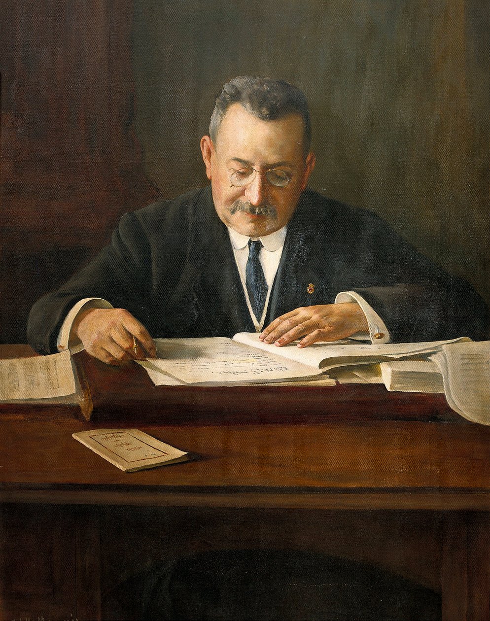صورة إنريك برات دي لا ريبا (1870-1917) ، سياسي قومي كاتالوني ، القرن العشرين (رسم) بواسطة جوزيب ماريا ماركيز إي بويج