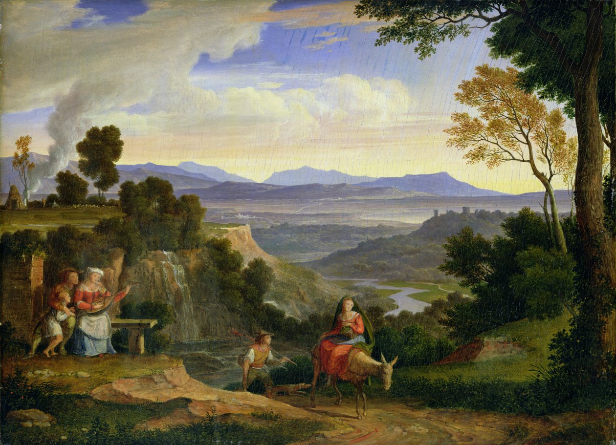 في Ronciglione ، 1815 بواسطة جوزيف انطون كوخ