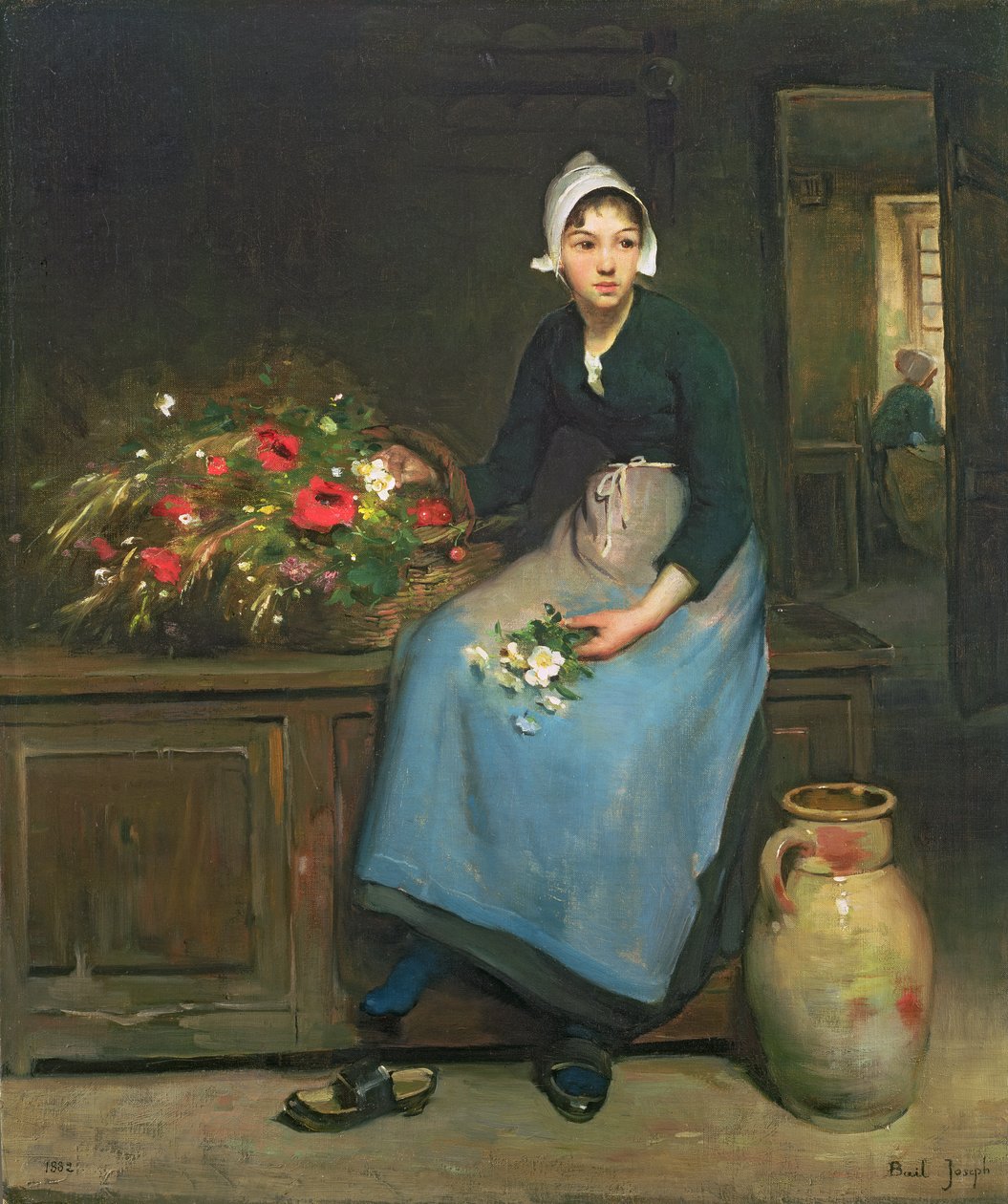 بائع الزهور الشاب ، 1882 بواسطة جوزيف بيل