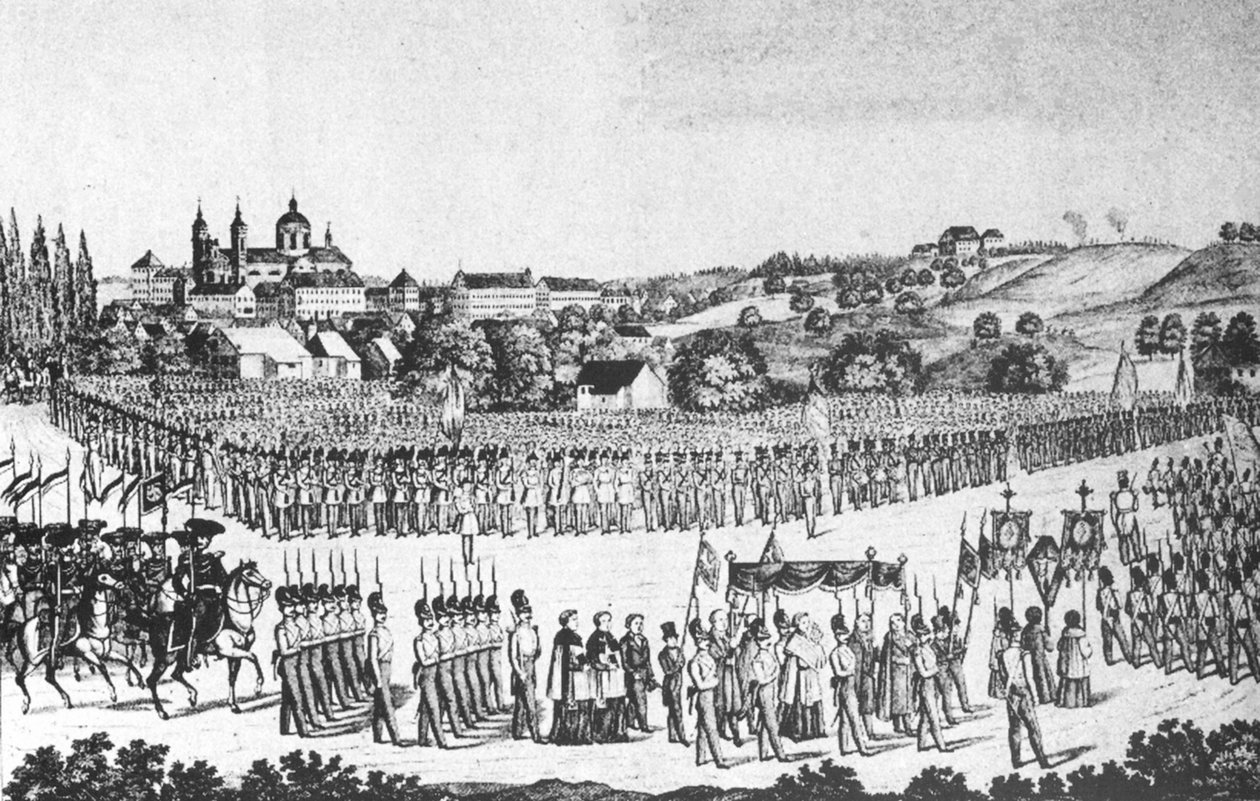 موكب الدم المقدس في Altdorf-Weingarten ، 22 مايو 1846 بواسطة جوزيف باير