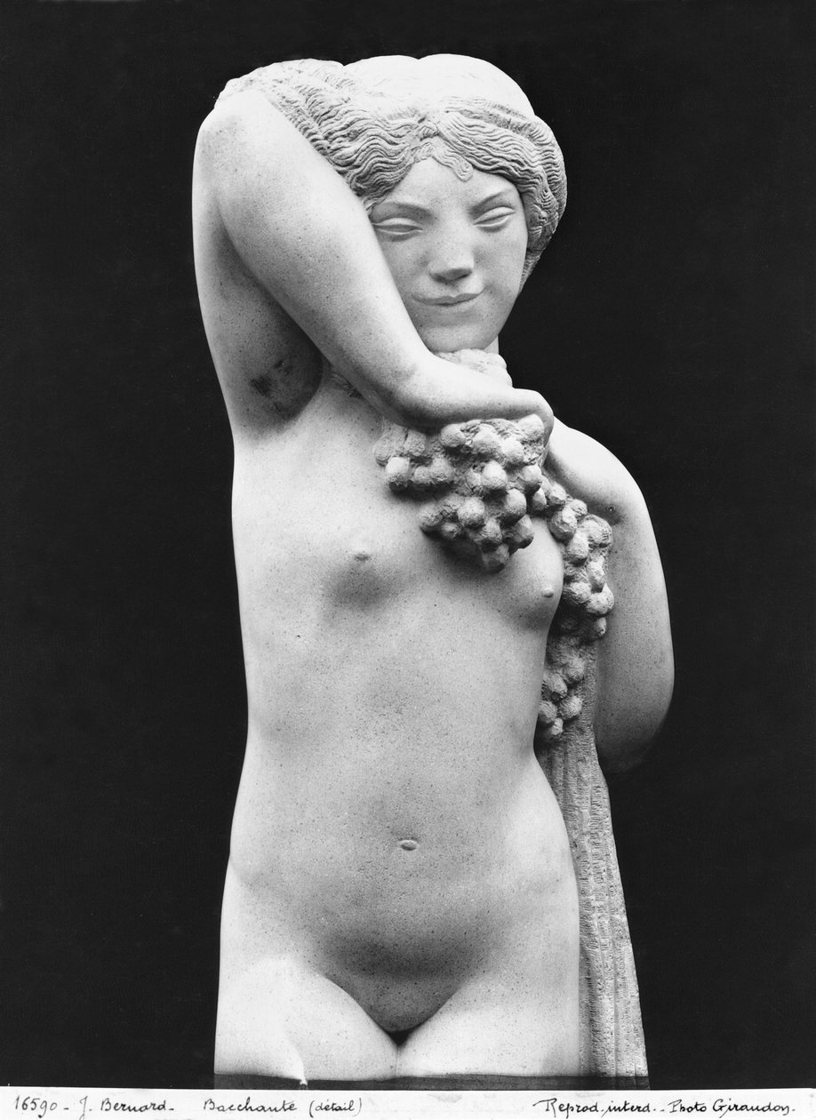 Bacchante أو Faunness (التفاصيل) (الرخام) بواسطة جوزيف برنارد