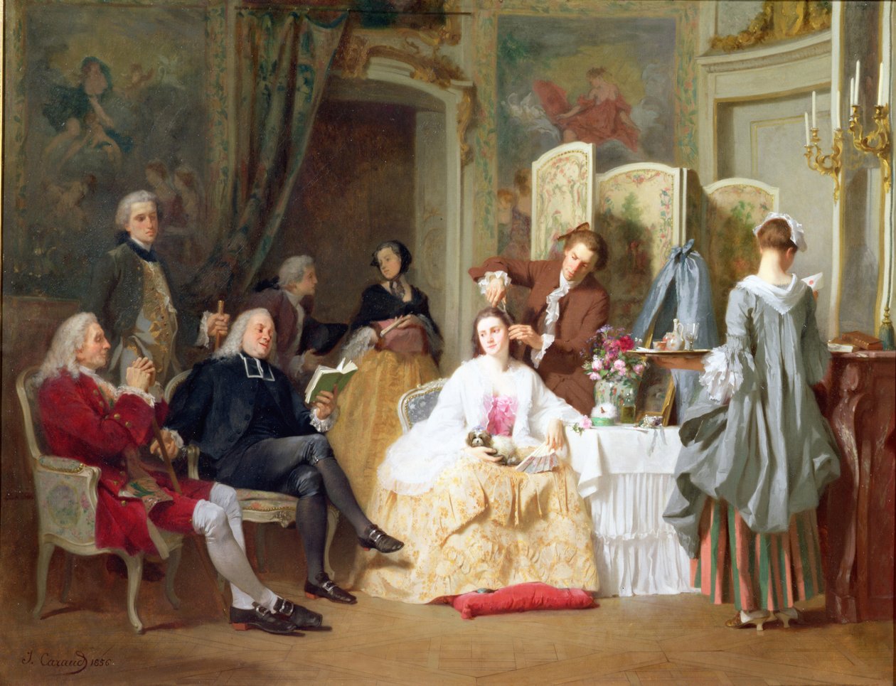 آبي منع القراءة "Manon Lescaut" ، 1856 بواسطة جوزيف كارود