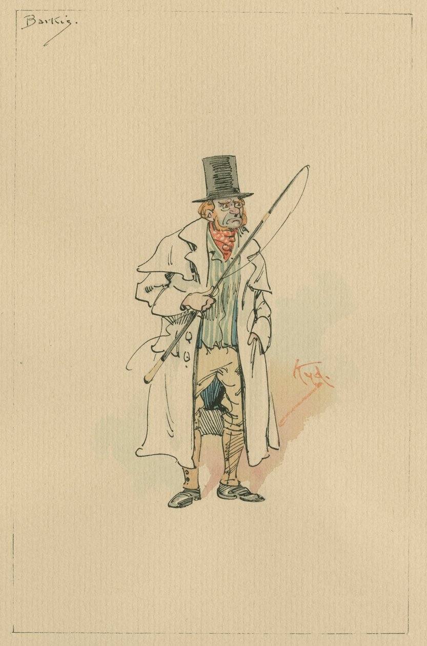 Barkis ، c.1920s (قلم وحبر مع مرحاض على ورق) بواسطة جوزيف كلايتون كلارك