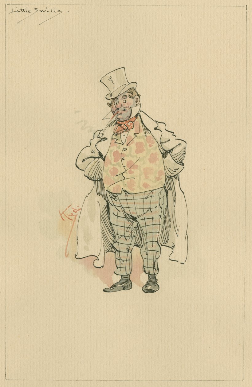 Little Swills ، c.1920s (قلم وحبر مع مرحاض على ورق) بواسطة جوزيف كلايتون كلارك