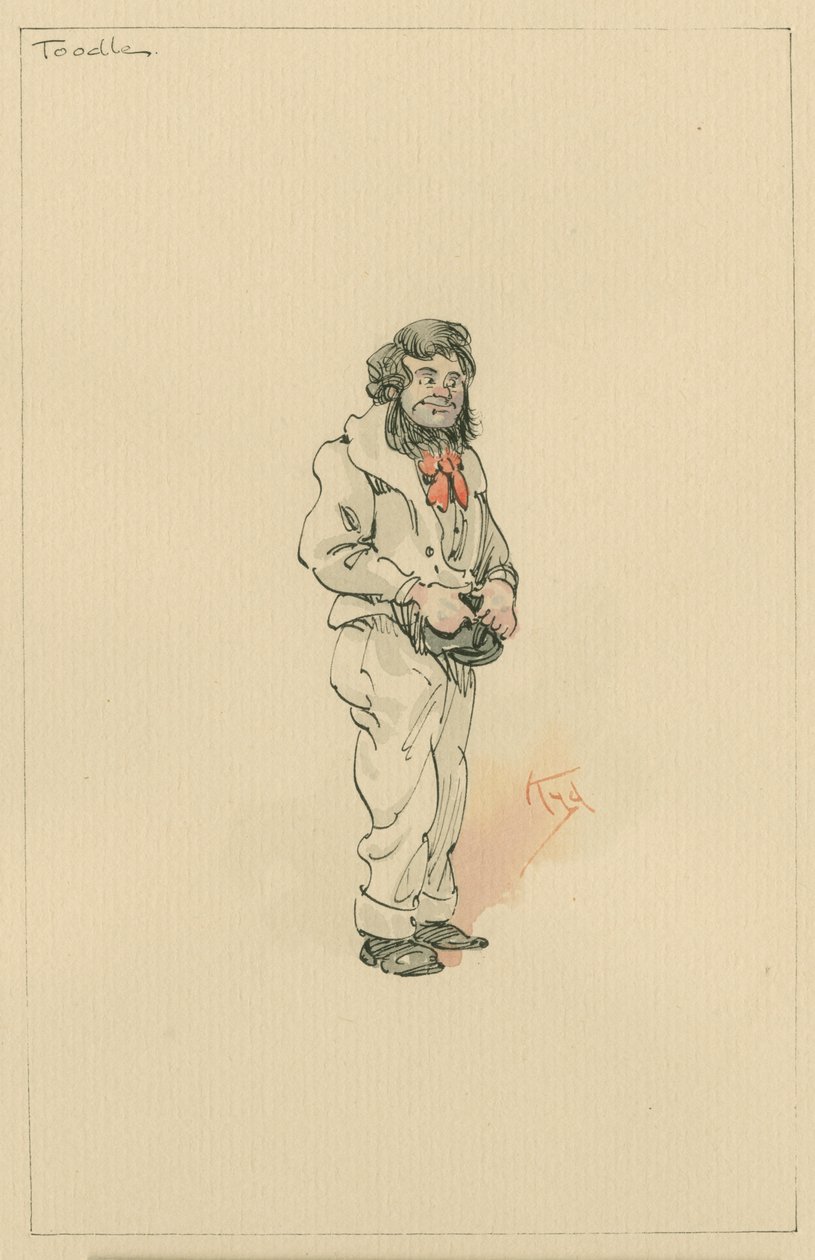 السيد Toodle ، ج. 1920 (قلم وحبر مع مرحاض على ورق) بواسطة جوزيف كلايتون كلارك