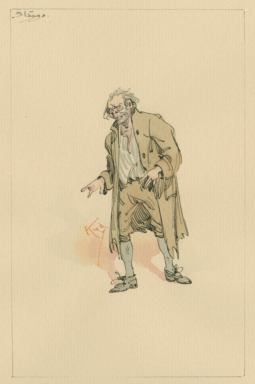 Stagg ، c.1920s (قلم وحبر مع مرحاض على ورق) بواسطة جوزيف كلايتون كلارك