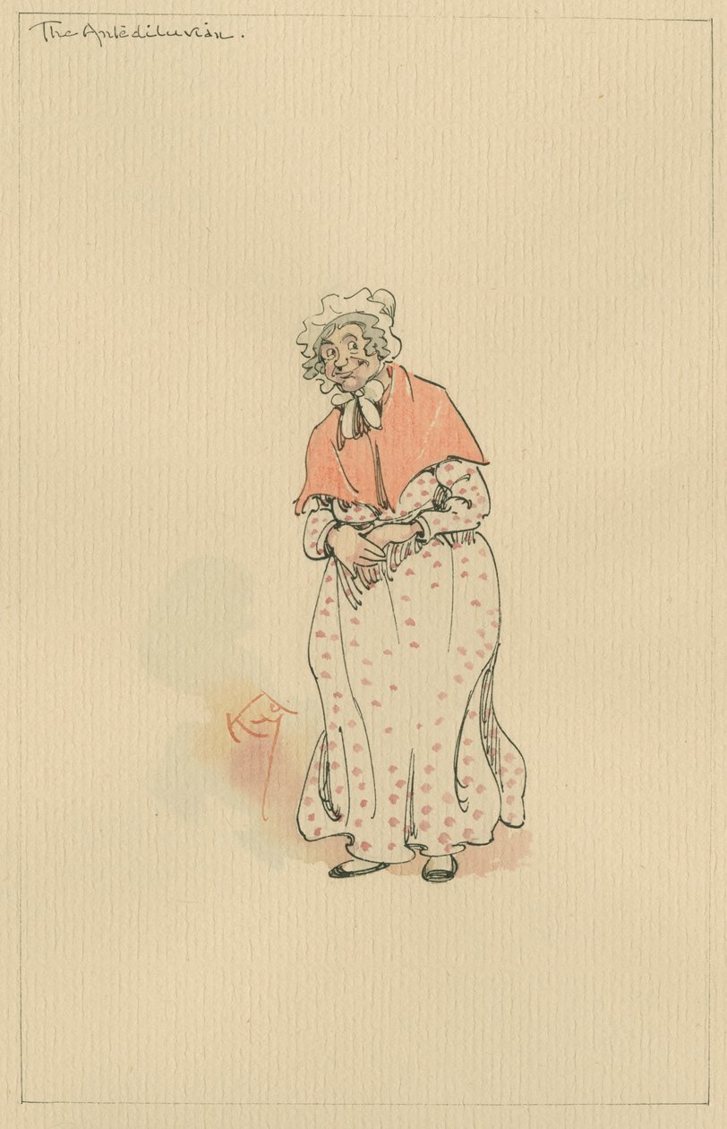 Antediluvian ، ج 1920s (قلم وحبر مع مرحاض على ورق) بواسطة جوزيف كلايتون كلارك