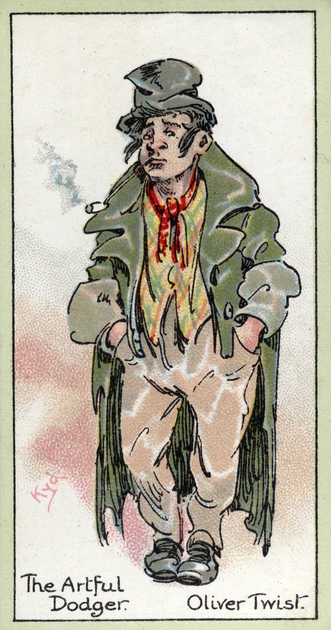 The Artful Dodger ، من "Oliver Twist" ، بقلم تشارلز ديكنز ، 1923 بواسطة جوزيف كلايتون كلارك