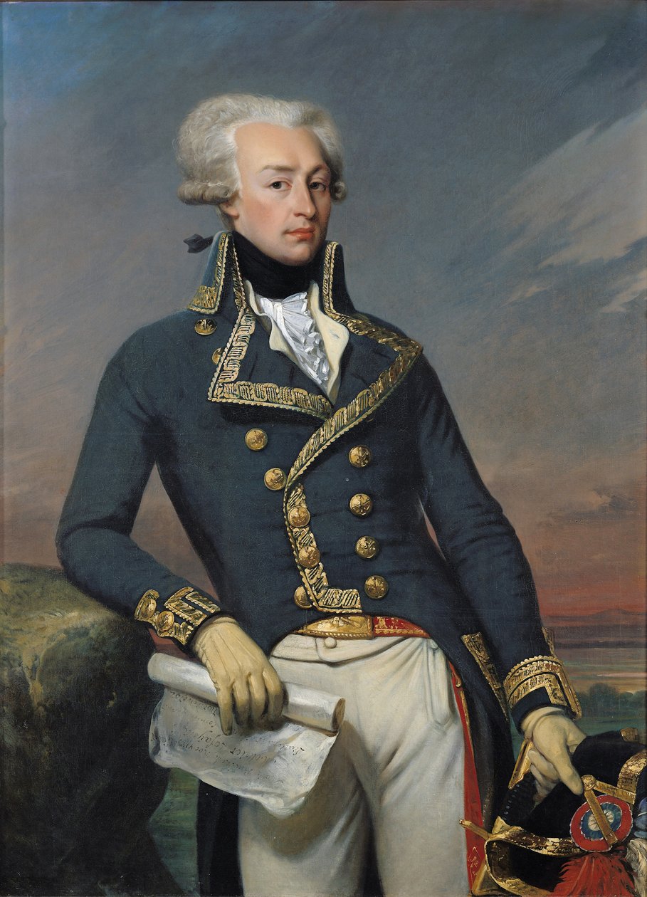 صورة جيلبرت موتير (1757-1834) ماركيز دي لا فاييت بصفته ملازمًا عام 1791 بواسطة جوزيف ديزاير كورت