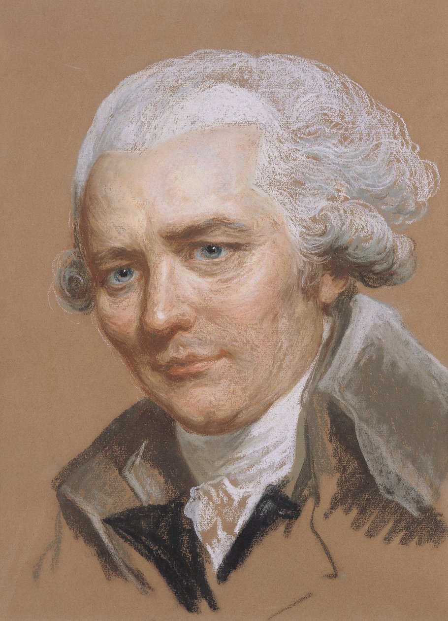 صورة لبيير شودرلوس دي لاكلوس (1741-1803) ، ضابط وكاتب فرنسي (باستيل ومرحاض على ورق) بواسطة جوزيف دوكرو