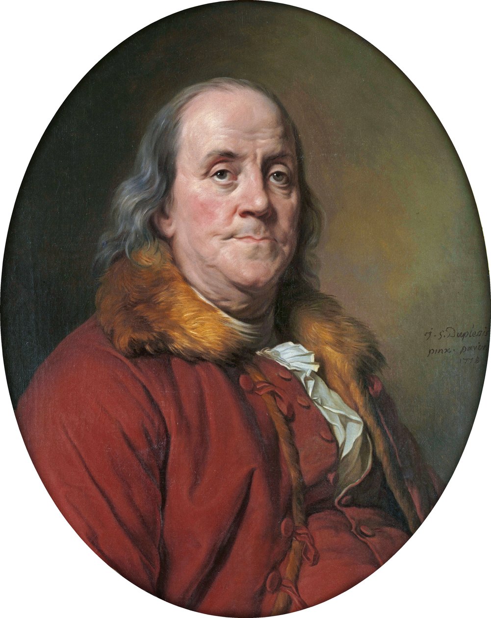 صورة بنيامين فرانكلين (1706-1790) بواسطة جوزيف سيفريد دوبليسيس