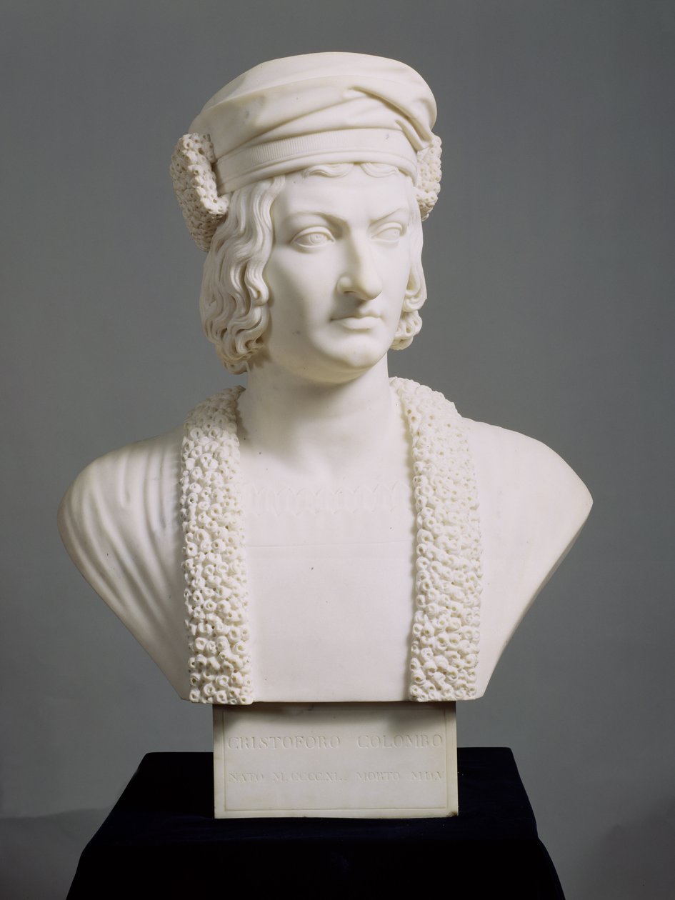 كريستوفر كولومبوس (1446-1506) c.1836-45 (رخام) بواسطة جوزيف الله