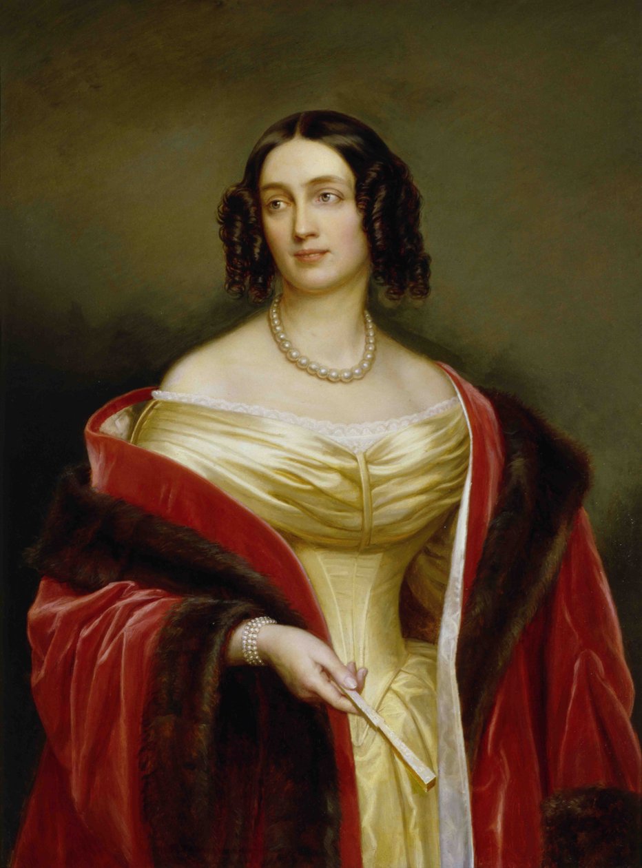 صورة إليزابيث لودوفيكا بافاريا (1801-1873) ، ملكة بروسيا بواسطة جوزيف كارل ستيلر