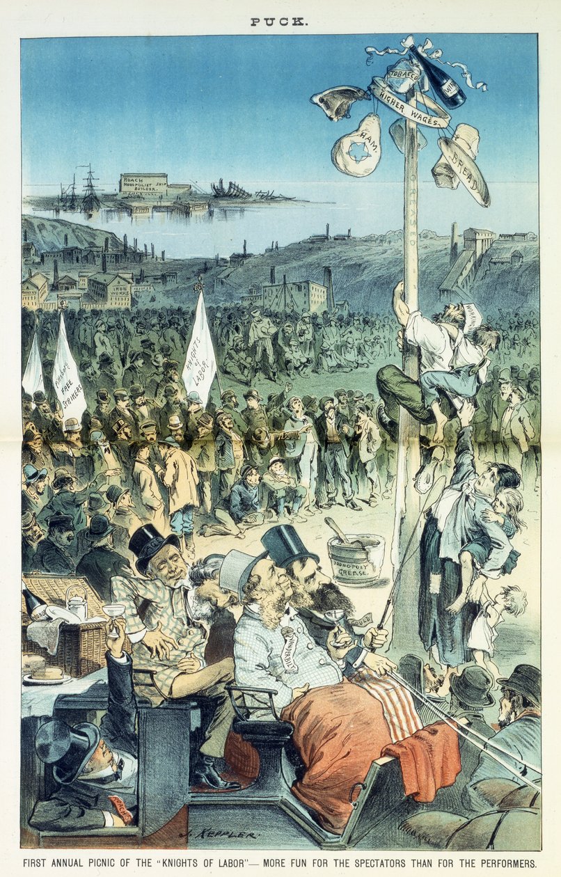 أول نزهة سنوية لفرسان العمل - أكثر متعة للمتفرجين منها للفنانين ، 1882 بواسطة جوزيف كيبلر
