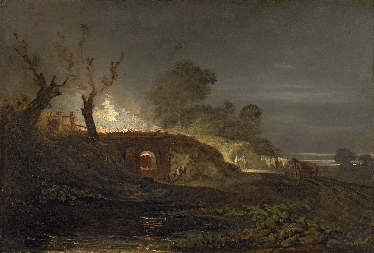 فرن الجير في كولبروكديل ، c.1797 بواسطة جوزيف مالورد وليام تورنر