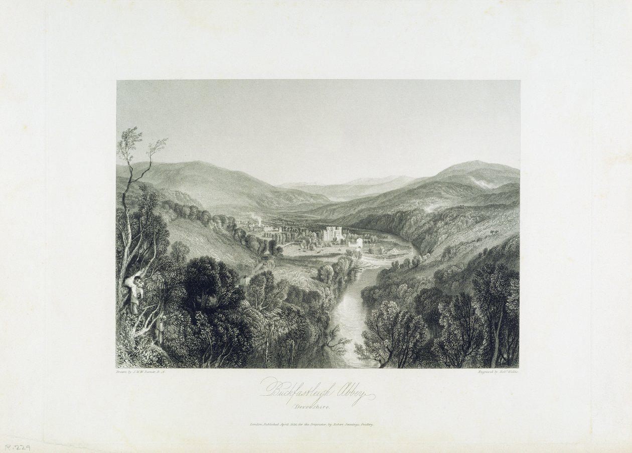 دير Buckfastleigh ، ديفون ، 1826 بواسطة جوزيف مالورد وليام تورنر