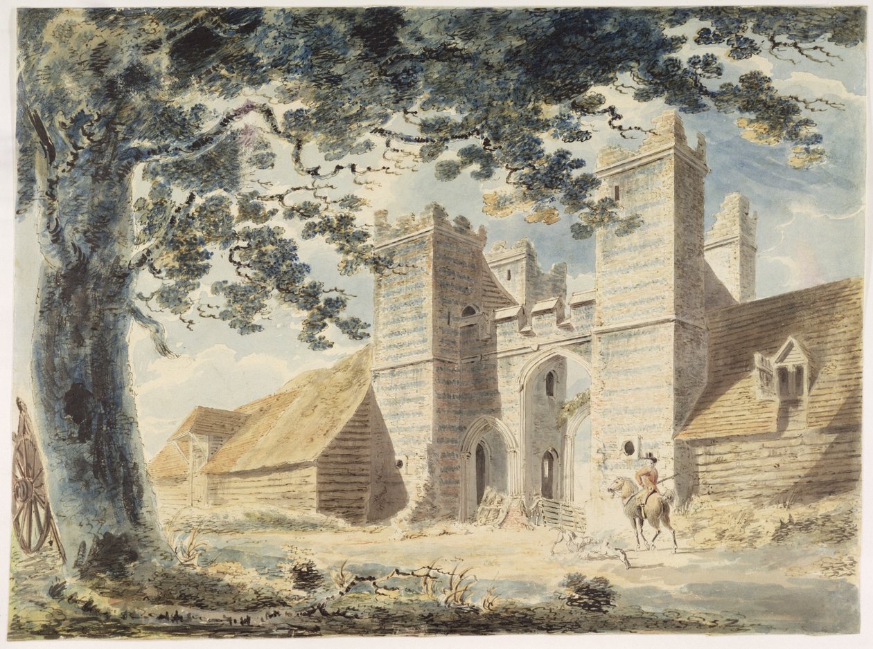 دنت دي ليون ، مارجيت ، c.1791 (مرحاض فوق الجرافيت مع قلم وحبر على ورق) بواسطة جوزيف مالورد وليام تورنر