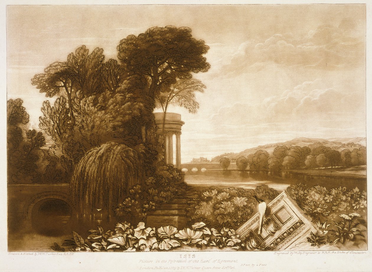 F.68.I Isis ، من "Liber Studiorum" ، منقوش بواسطة William Say ، 1819 بواسطة جوزيف مالورد وليام تورنر