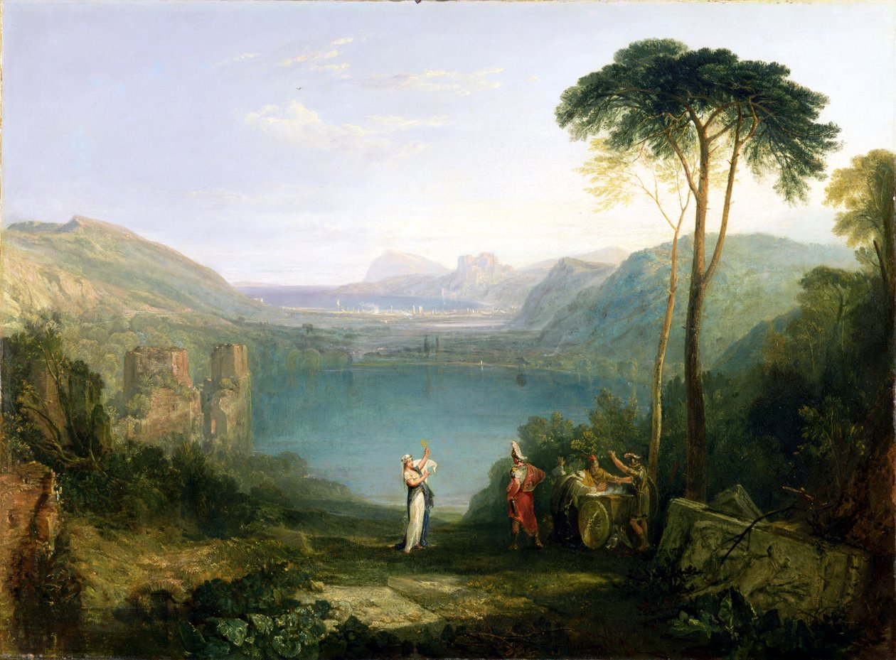 بحيرة Avernus: أينيس و Cumaean Sibyl ، c.1814-5 بواسطة جوزيف مالورد وليام تورنر