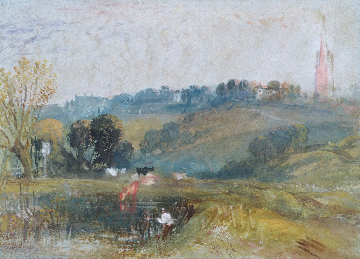 منظر طبيعي بالقرب من بيتورث ، c.1828 (الغواش) بواسطة جوزيف مالورد وليام تورنر