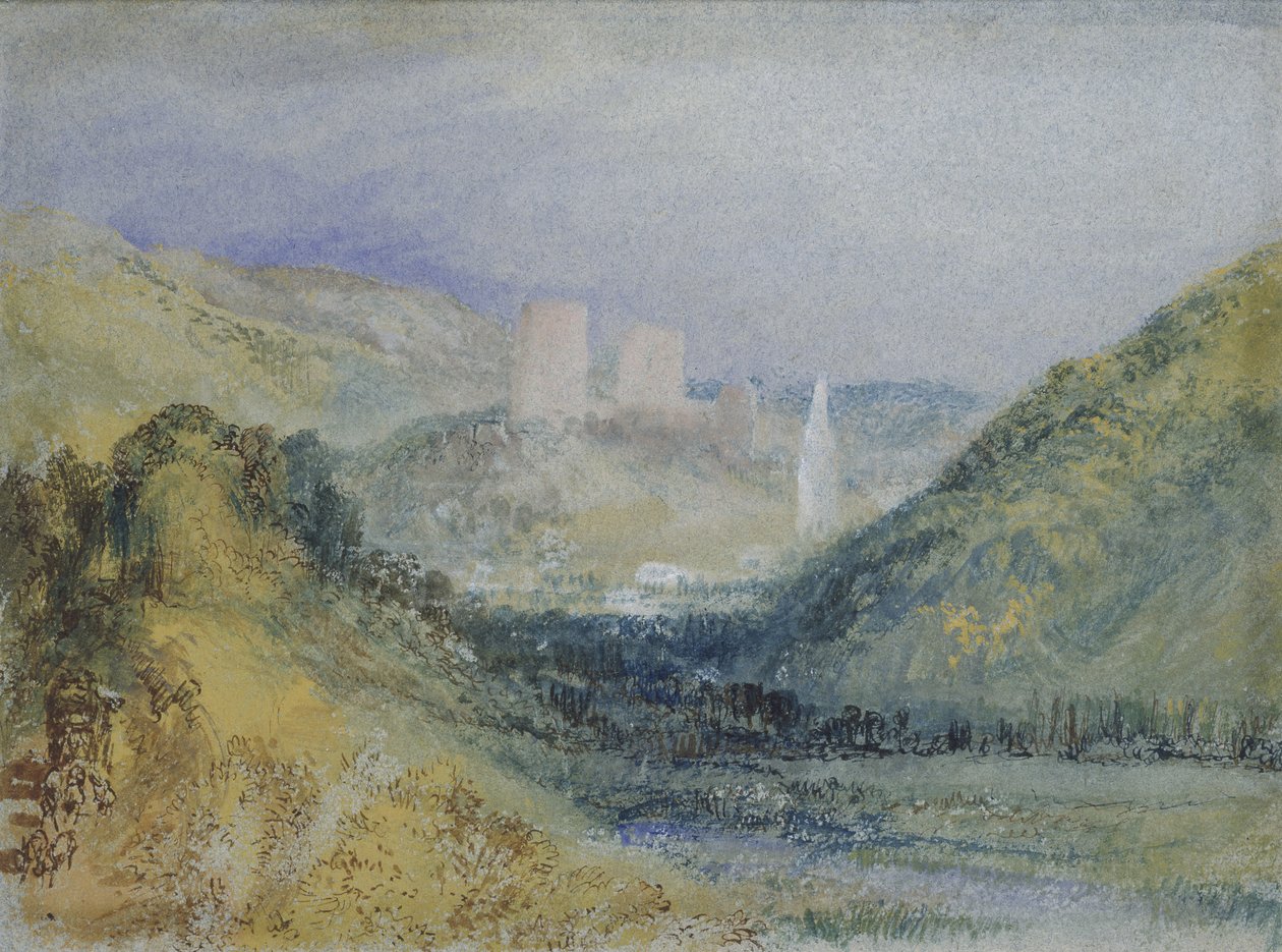 Lillebonne ، c.1823 (مرحاض وغواش مع قلم وحبر على ورق) بواسطة جوزيف مالورد وليام تورنر