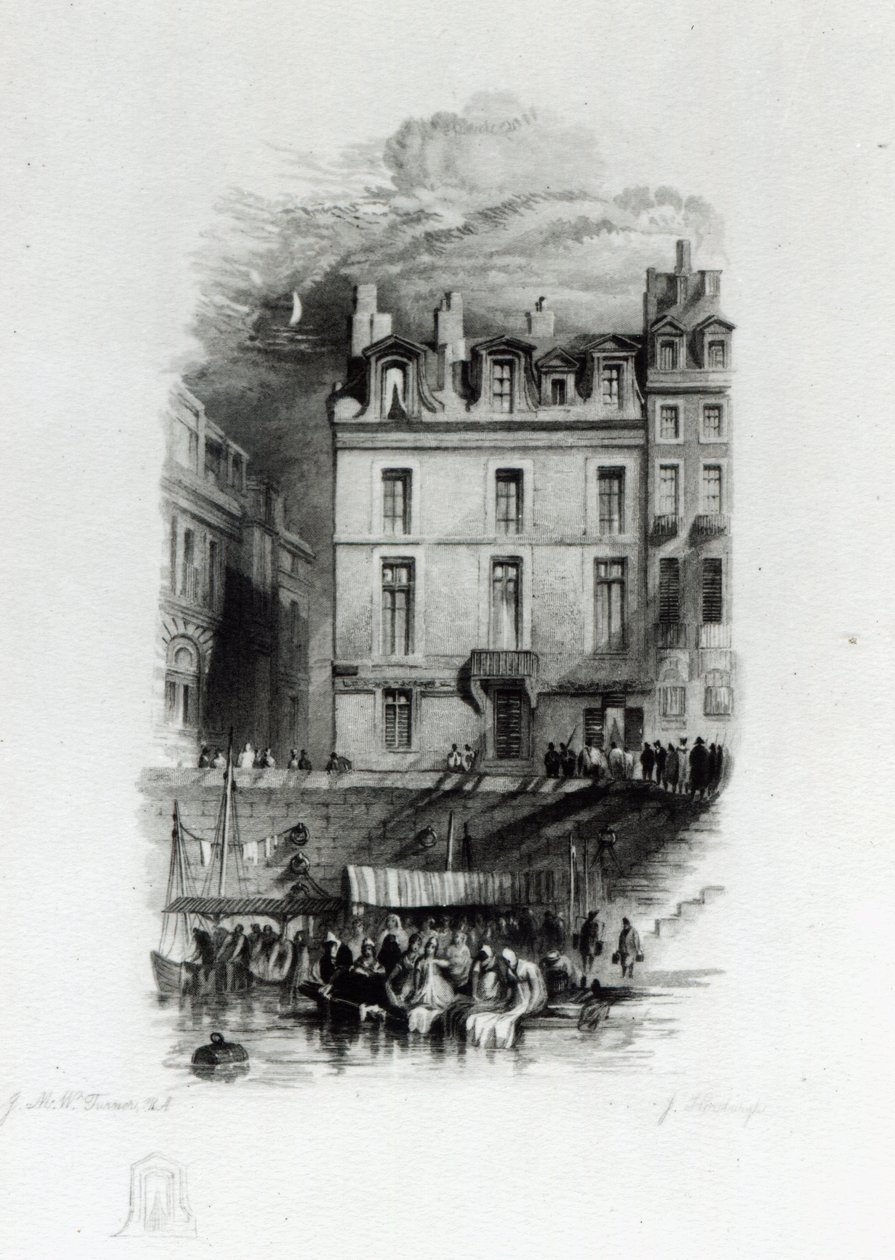 مساكن نابليون في Quai Conti1834-36 بواسطة جوزيف مالورد وليام تورنر