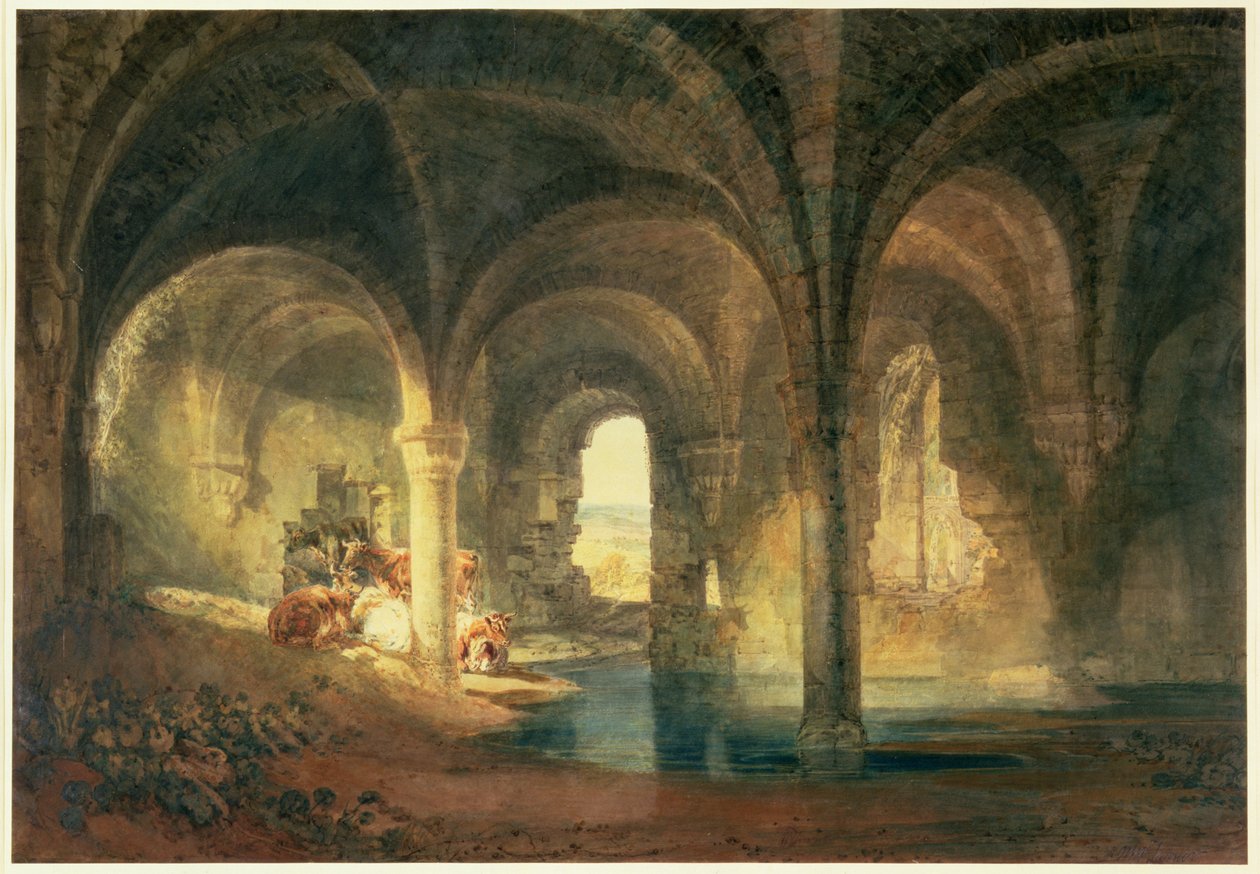 قاعة طعام دير كيركستال ، ج .1798 بواسطة جوزيف مالورد وليام تورنر