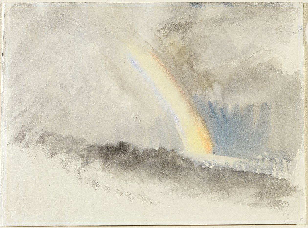 منظر عاصف مع قوس قزح ، c.1824 (مرحاض على ورق) بواسطة جوزيف مالورد وليام تورنر