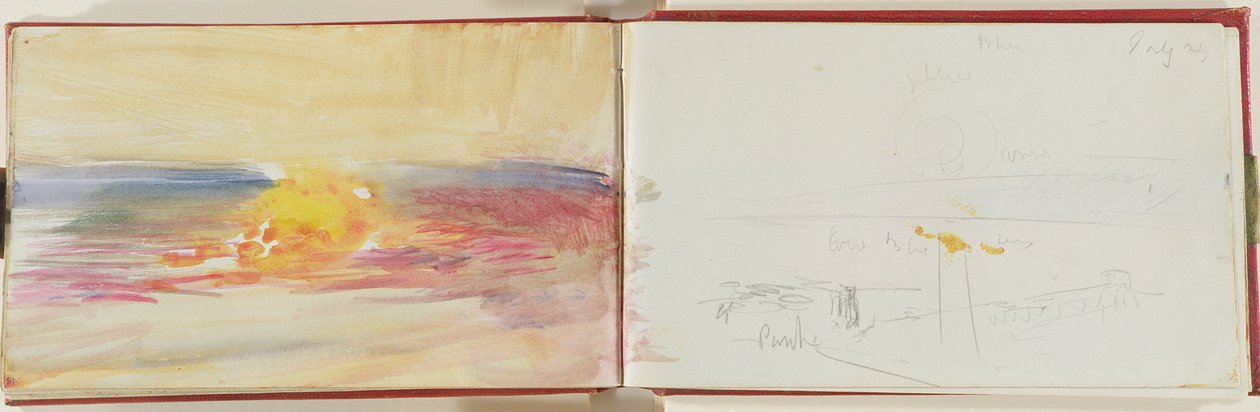 القناة ، c.1845 (الجرافيت und مرحاض على ورق) بواسطة جوزيف مالورد وليام تورنر