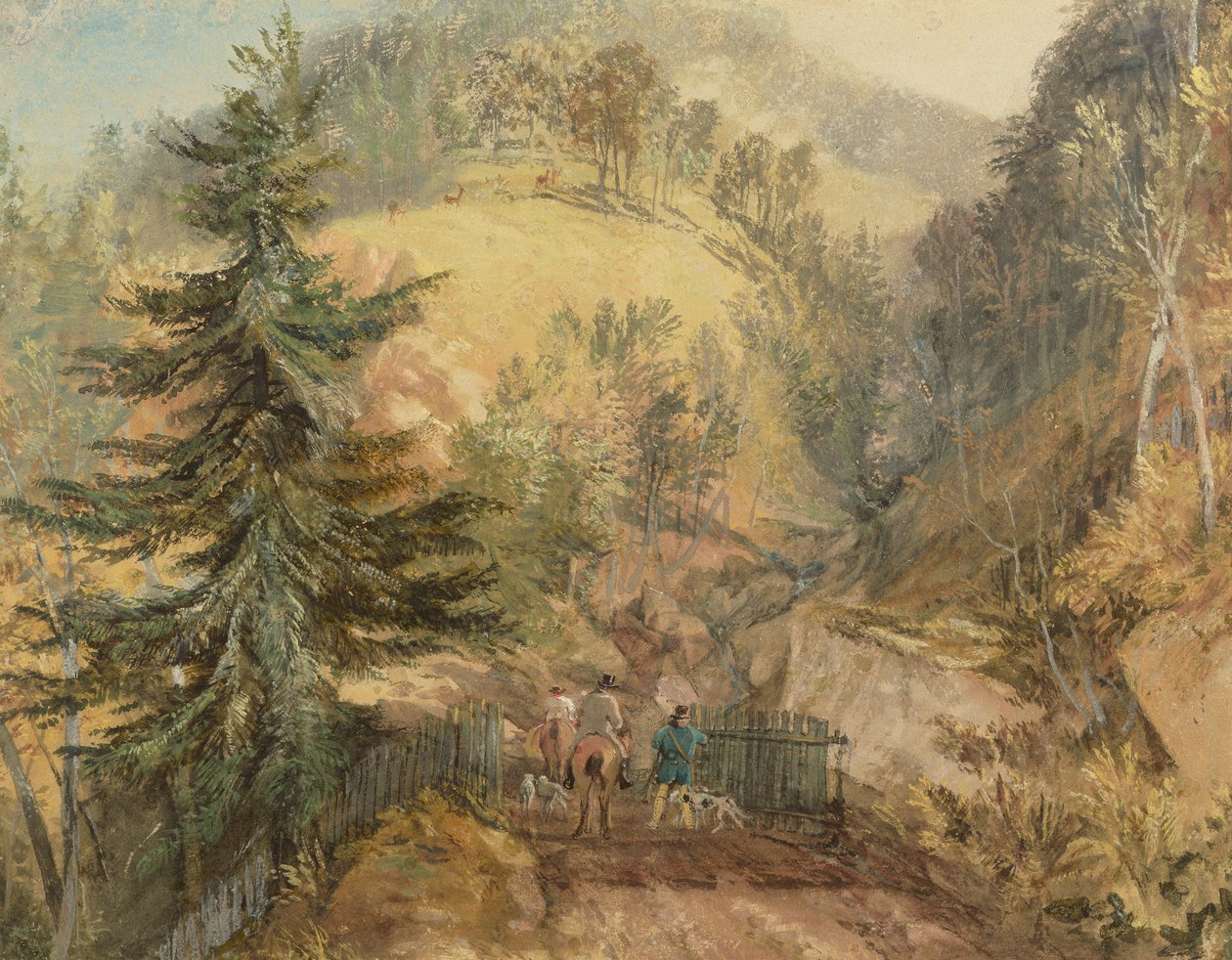 The Chevin ، Otley ، c.1818 بواسطة جوزيف مالورد وليام تورنر