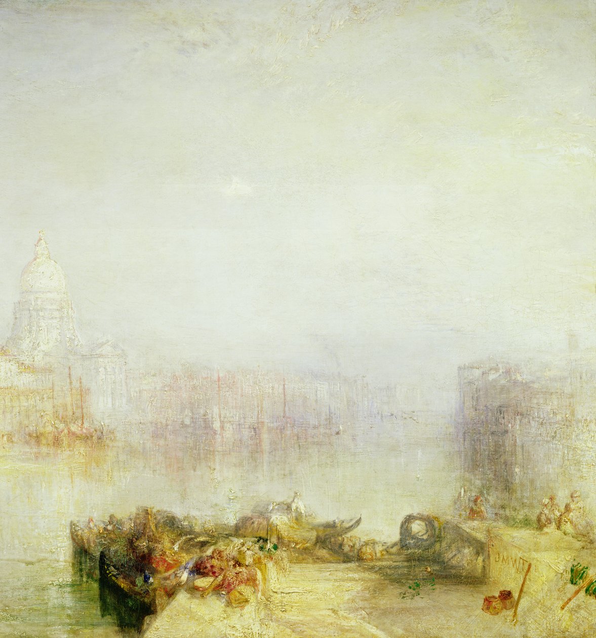 The Dogana and Santa Maria della Salute ، البندقية ، 1843 (التفاصيل) بواسطة جوزيف مالورد وليام تورنر