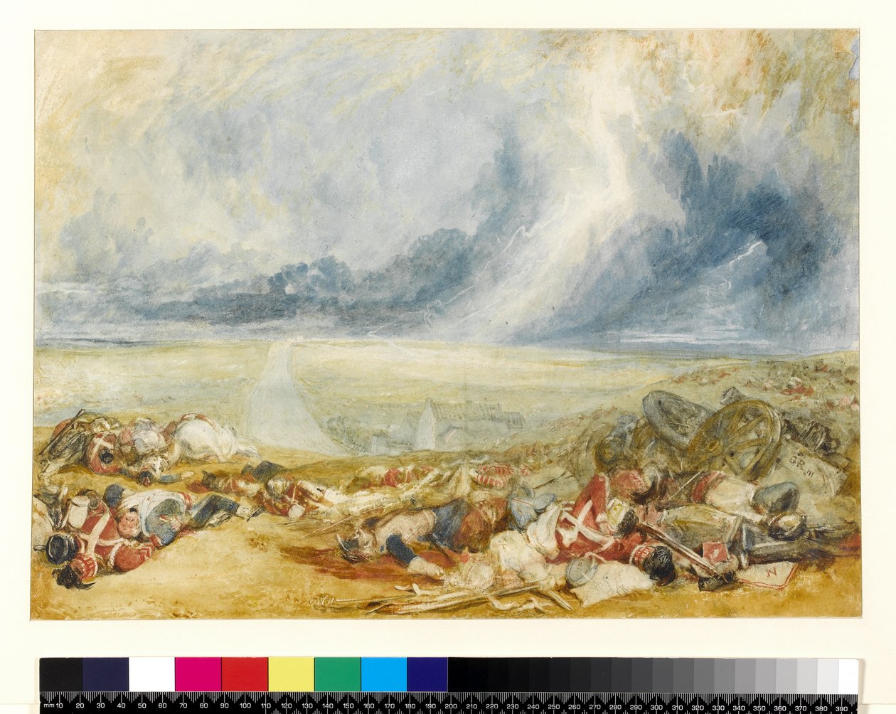 حقل واترلو ، 1817 (مرحاض بالقلم الرصاص على الورق) بواسطة جوزيف مالورد وليام تورنر