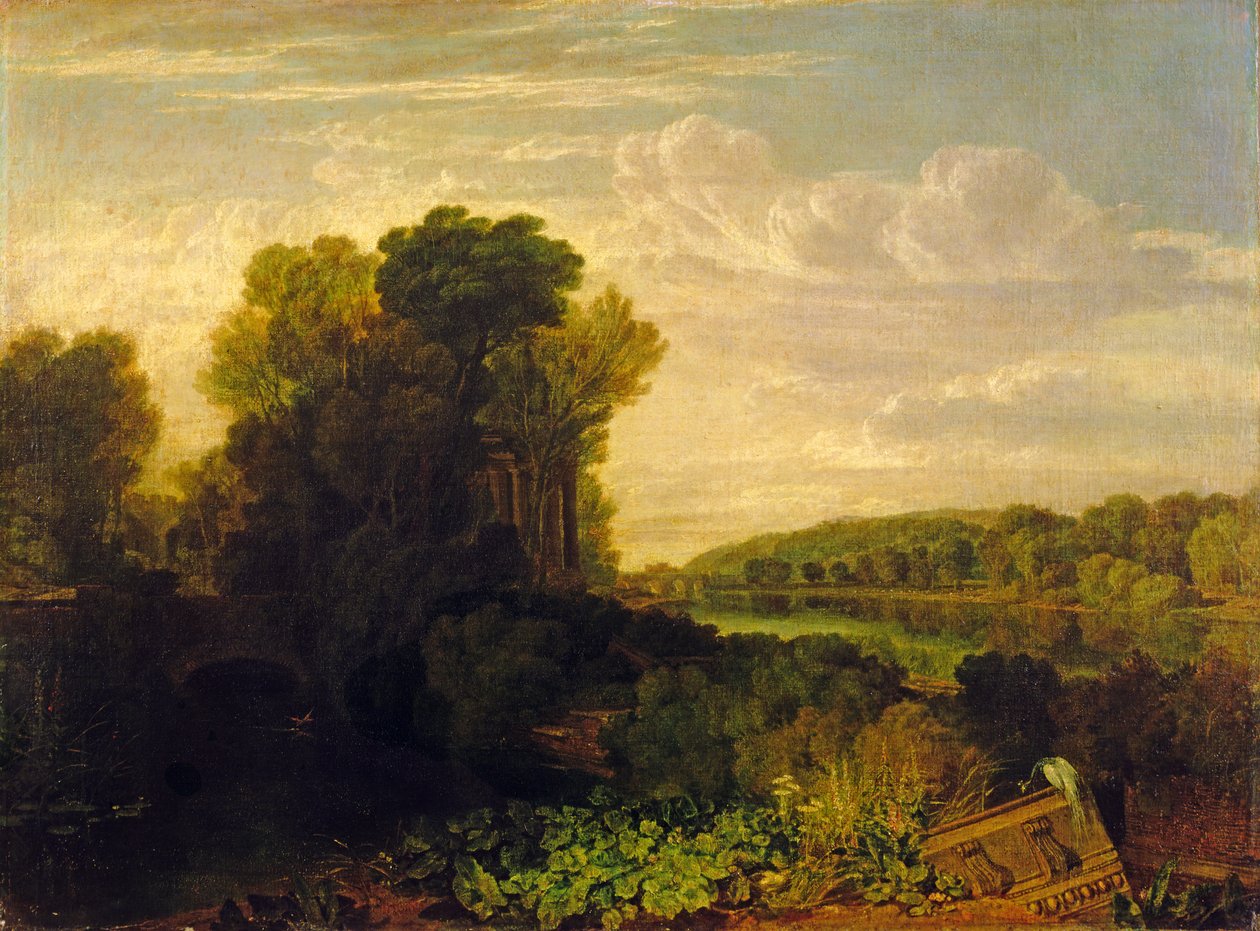 نهر التايمز في ويبريدج ، c.1807-10 بواسطة جوزيف مالورد وليام تورنر