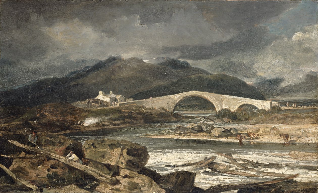 جسر توميل ، بيرثشاير ، c.1801-03 بواسطة جوزيف مالورد وليام تورنر