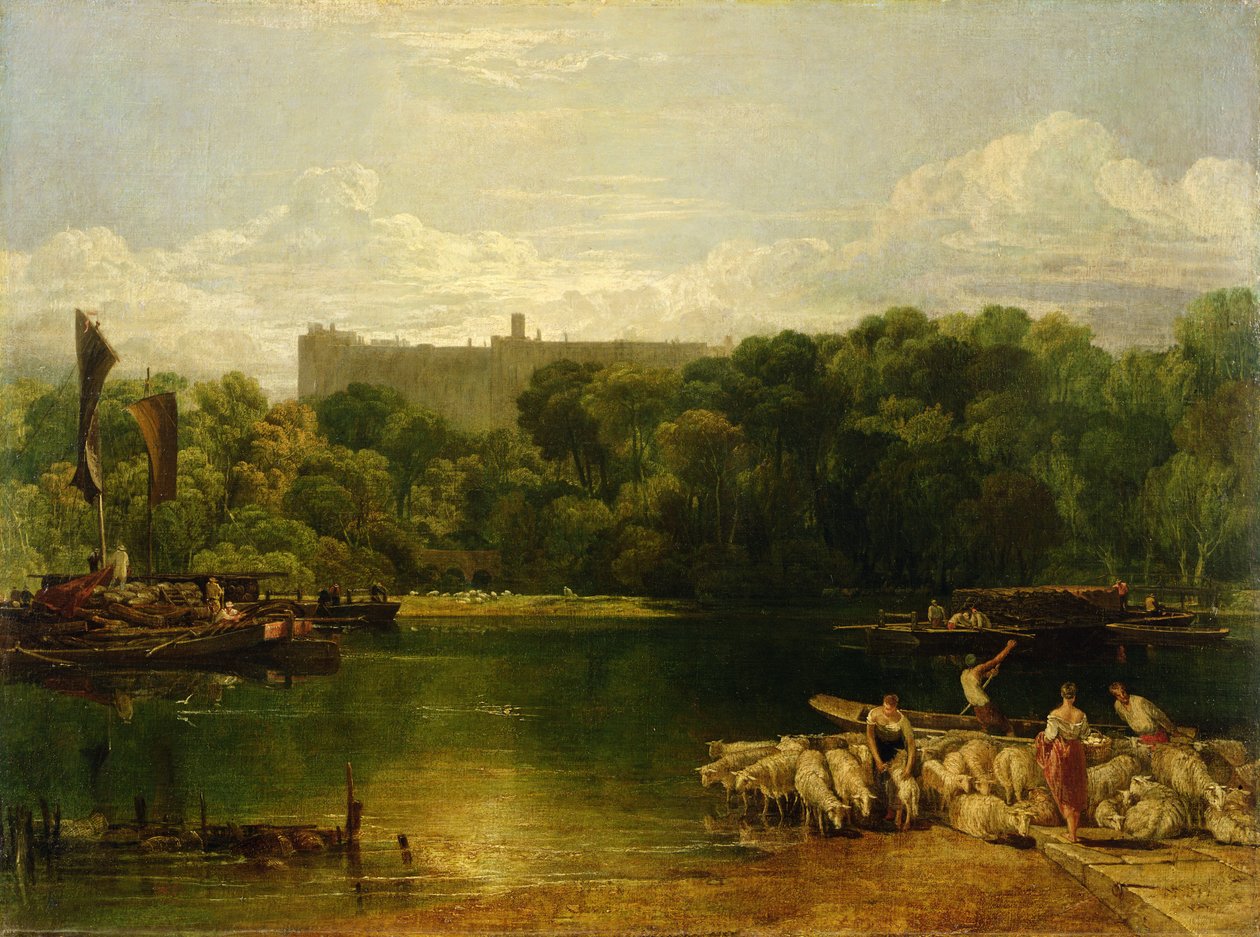 قلعة وندسور من نهر التايمز ، c.1805 بواسطة جوزيف مالورد وليام تورنر