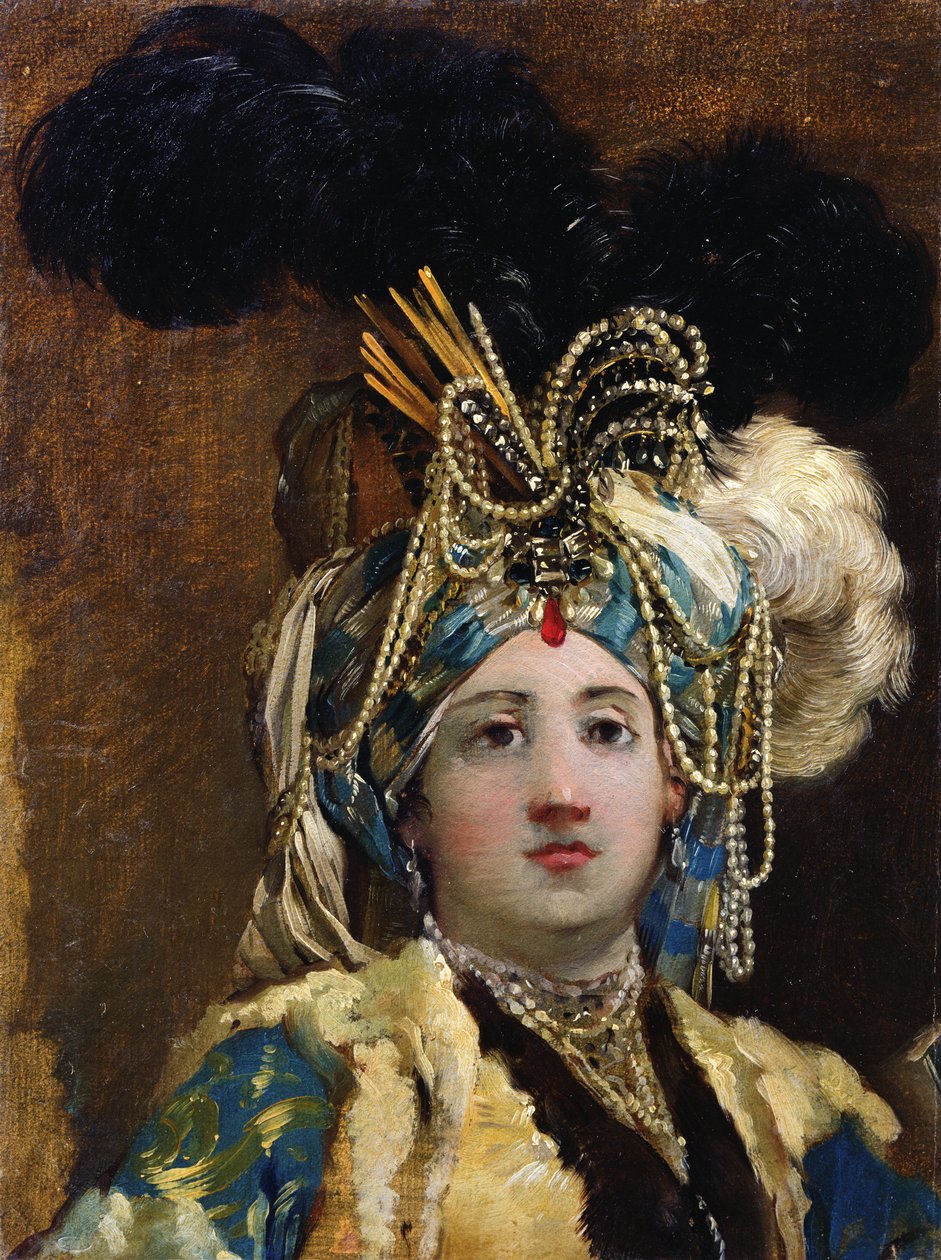 سلطانة ، 1748 (زيت على ورق) بواسطة جوزيف ماري ، الأكبر فين