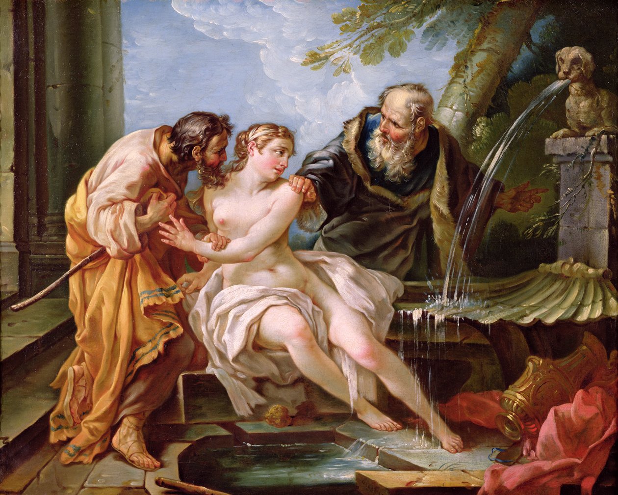 سوزانا والحكماء ، 1746 بواسطة جوزيف ماري الأصغر فين