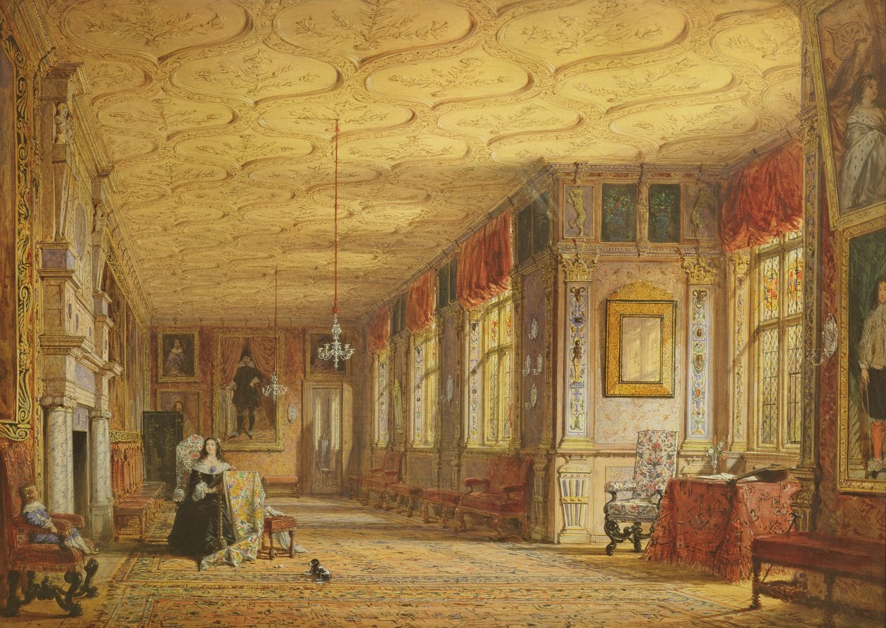 معرض الرسوم المتحركة في Knole ، 1841 بواسطة جوزيف ناش
