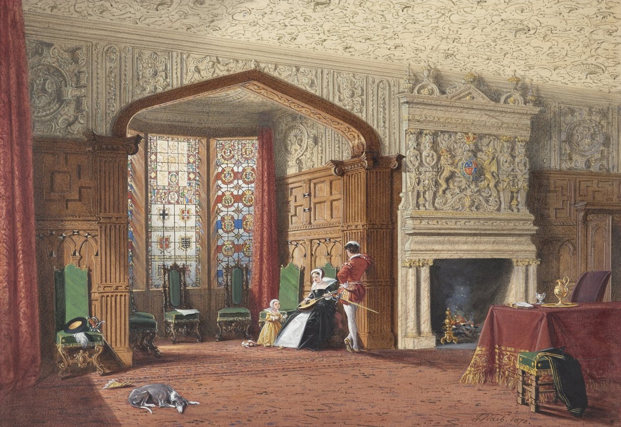 غرفة إليزابيثية في Lyme Hall ، شيشاير بواسطة جوزيف ناش