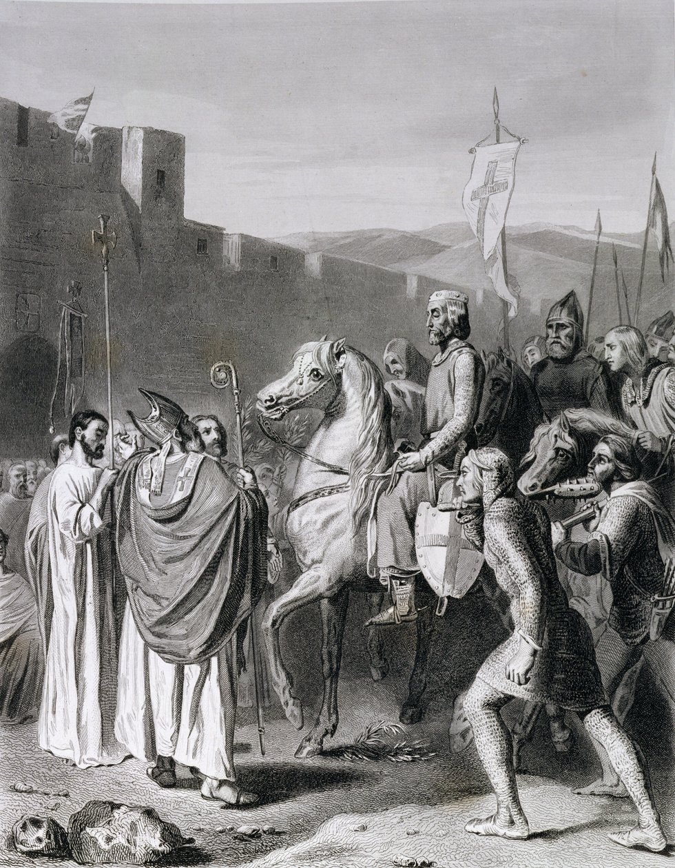 بالدوين الأول (c.1058-1118) منقوش بواسطة Thibault بواسطة جوزيف نيكولاس روبرت فلوري