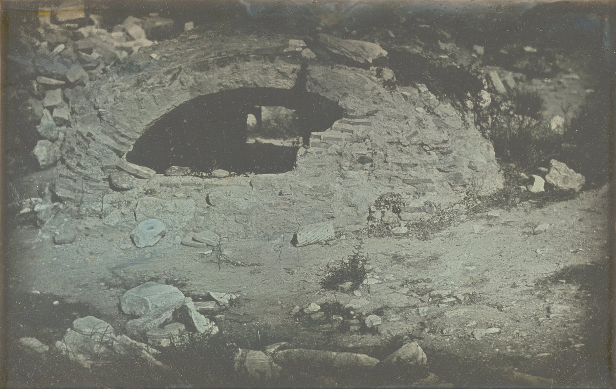 أثينا. T. (emple) de Min. (erve) Poliade (خطط 1er) ، (فتحة صهريج عند سفح المنتصب ... بواسطة Philibert Joseph Girault de Prangey
