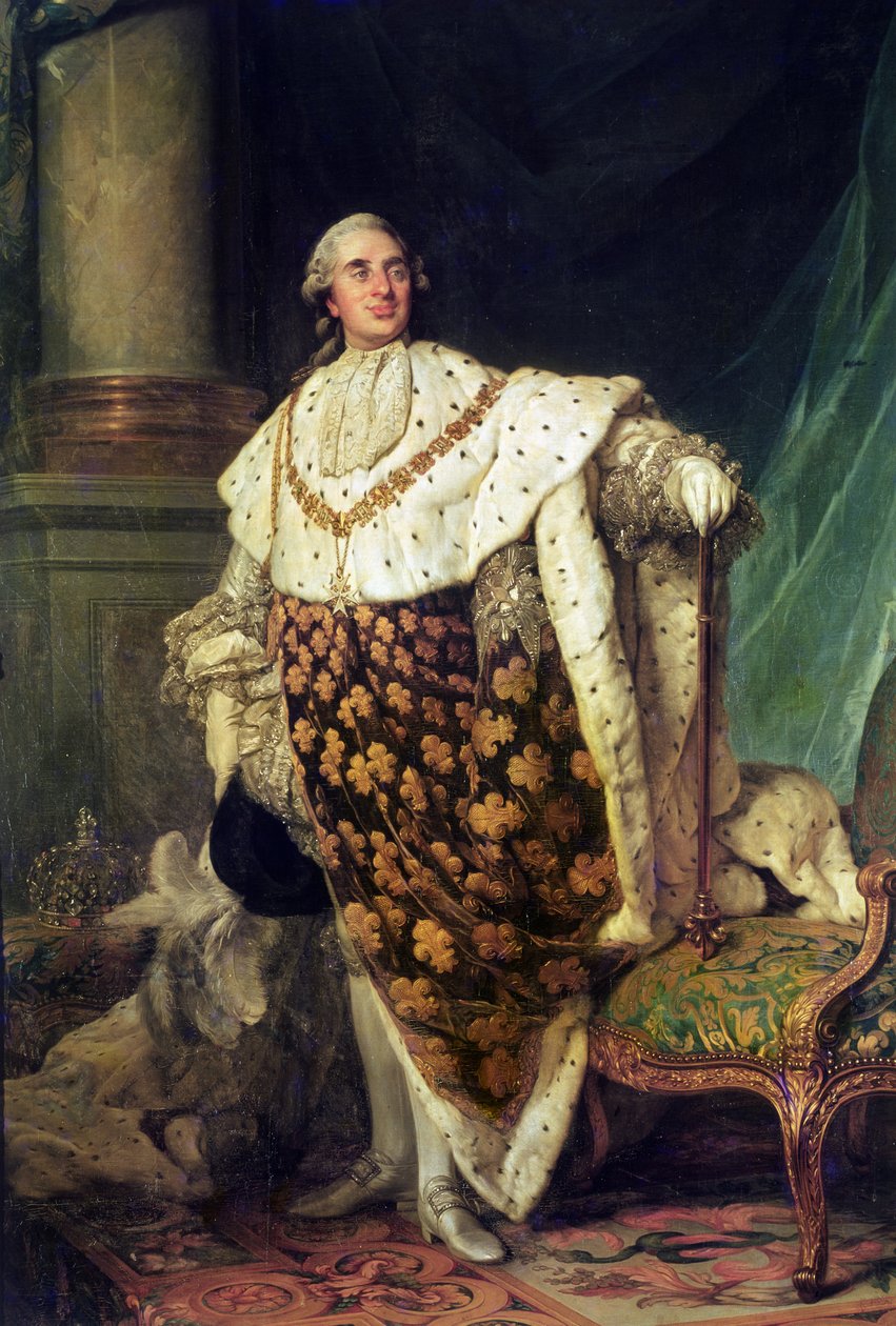 صورة كاملة الطول من لويس السادس عشر (1754-1793) ، ملك فرنسا ونافار بواسطة جوزيف سيفريد دوبليسيس